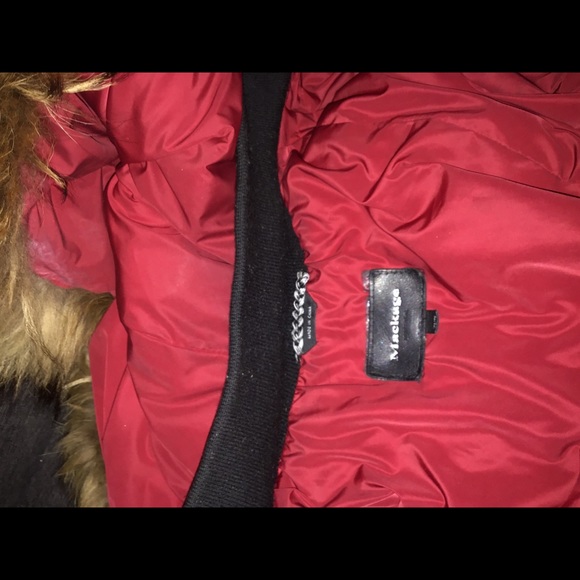 Used Mackage  burgundy Coat - Picture 3 of 4